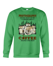Load image into Gallery viewer, Solve Most Problems Camera Map Photography T-Shirt Sweatshirt