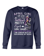Load image into Gallery viewer, Tattoos Pretty Eyes Gift For April Girl T-Shirt Sweatshirt