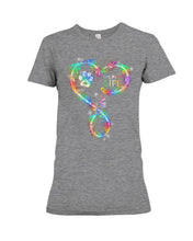 Load image into Gallery viewer, Dog Mom Life Black T-Shirt Ladies Tee