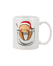 Load image into Gallery viewer, Pocket Slothmas Christmas Gift Funny T-Shirt Mug