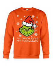 Load image into Gallery viewer, The Grinch Stole My Pancreas Sweatshirt