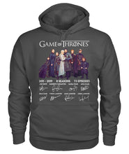 Load image into Gallery viewer, Game Of Throne Autograph 8 Years Anniversary T-Shirtr Hoodie