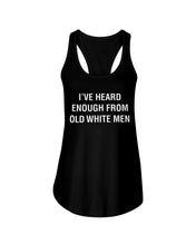 Load image into Gallery viewer, Old White Men Black Quote T-Shirt Ladies Flowy Tank