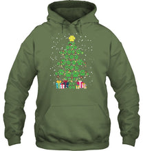 Load image into Gallery viewer, Cute Dog Paws Christmas Tree Shirt Hoodie