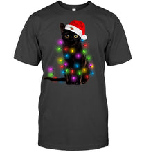 Load image into Gallery viewer, Cat Merry And Bright New Guys Tee