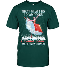 Load image into Gallery viewer, Girl Loves Reading Book And Dance Ballet Gift For Girls T-Shirt Guys Tee
