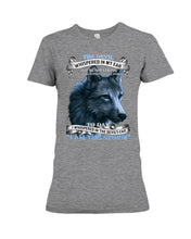 Load image into Gallery viewer, Wolf Lovers Trending Quote Tee Ladies Tee