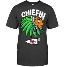 Load image into Gallery viewer, Chiefin Kansas City Chiefs Gift For Fans T-Shirt Guys Tee