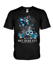 Load image into Gallery viewer, Diabetes Awareness Skull Custom Graphic Tee Guys V-Neck