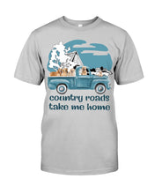 Load image into Gallery viewer, Country Road Golden Retriever Guys Tee