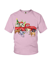 Load image into Gallery viewer, Merry Christmas In Town Cow Lovers Gift For Farmers Youth Tee
