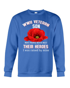 Wwii Veteran Son Gift For Veterab Mom Sweatshirt