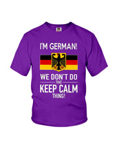 Load image into Gallery viewer, Keep Calm German Funny Quote Youth Tee