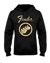 Load image into Gallery viewer, Guitar Lovers Fender Black T-Shirt Hoodie