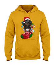 Load image into Gallery viewer, Dachshund In A Sock Christmas Cute Gift For Dachshunds Lovers Hoodie