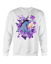 Load image into Gallery viewer, Donkey Loves Purple Flowers Custom T-Shirt Sweatshirt