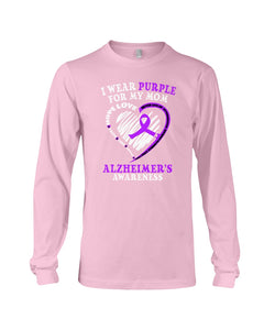 Alzheimer Awareness Daughter For Mom T-Shirt Unisex Long Sleeve