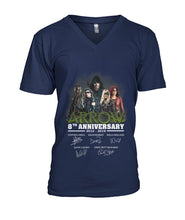 Load image into Gallery viewer, Arrow 8Th Anniversary Gift For Fans Black T-Shirt Guys V-Neck