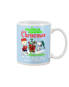 55Th Anniversary A Charlie Brown Christmas Black T-Shirt Mug