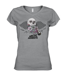 Arctic Monkeys Skull For Fans Ladies V-Neck