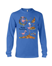 Load image into Gallery viewer, Flamingo Happy Thanksgiving Unisex Long Sleeve