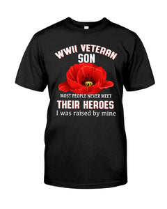 Wwii Veteran Son Gift For Veterab Mom Guys Tee