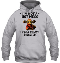 Load image into Gallery viewer, Heifer Not A Hot Mess Spicy Disaster Funny Quote Tee Hoodie