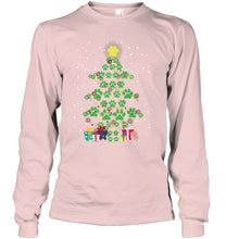 Load image into Gallery viewer, Cute Dog Paws Christmas Tree Shirt Unisex Long Sleeve