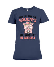 Load image into Gallery viewer, Funny Fat Pig Quote Custom T-Shirt For Friends Family Ladies Tee