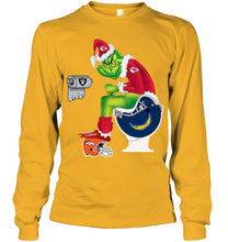 Load image into Gallery viewer, Funny Grinch Kansas Chief Christmas Gift Tee Unisex Long Sleeve
