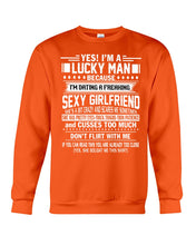 Load image into Gallery viewer, Lucky Man Have Sexy Girlfriend Gift For Couple Tee Sweatshirt