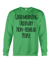 Load image into Gallery viewer, Redhead Good Morning White Mug Sweatshirt