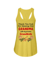 Load image into Gallery viewer, Blessing My Grandma Christmas Gift For Family Ladies Flowy Tank