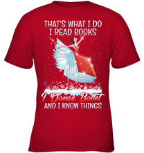 Load image into Gallery viewer, Girl Loves Reading Book And Dance Ballet Gift For Girls T-Shirt Youth Tee