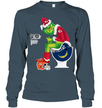 Load image into Gallery viewer, Funny Grinch Kansas Chief Christmas Gift Tee Unisex Long Sleeve
