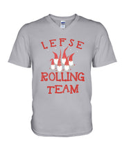 Load image into Gallery viewer, Lefse Rolling Team Cute Tee Guys V-Neck