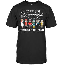 Load image into Gallery viewer, Ballet - Nutcracker Most Beautiful Time Of Year Black T-Shirt Ladies Flowy Tank