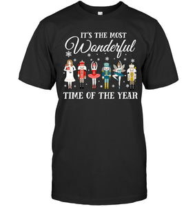 Ballet - Nutcracker Most Beautiful Time Of Year Black T-Shirt Ladies Flowy Tank