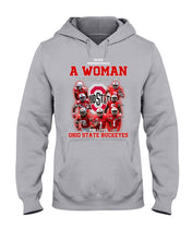 Load image into Gallery viewer, Woman Loves Ohio States Buckeyes American Football Ncaa 2019 T-Shirt Hoodie