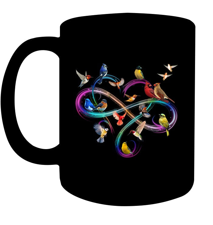 Bird Colorful Infinity Sign Mug