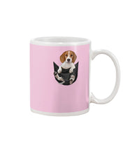 Load image into Gallery viewer, Beagle In The Pocket Funny T-Shirt Mug