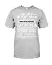 Load image into Gallery viewer, Lucky Man Have Sexy Girlfriend Gift For Couple Tee Guys Tee