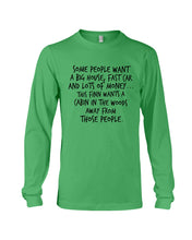 Load image into Gallery viewer, Finn Wants A Cabin In The Woods Away From Those People Unisex Long Sleeve