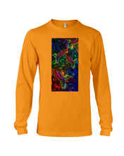Load image into Gallery viewer, Hummingbird Cosmic Light Color Black T-Shirt Unisex Long Sleeve