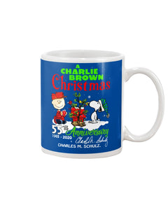 55Th Anniversary A Charlie Brown Christmas Black T-Shirt Mug