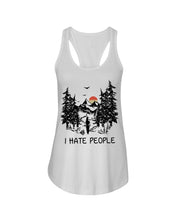 Load image into Gallery viewer, I Hate People Printing T-Shirt Ladies Flowy Tank