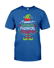 Load image into Gallery viewer, Santa's Favorite Physical Therapist Black T-Shirt Guys Tee
