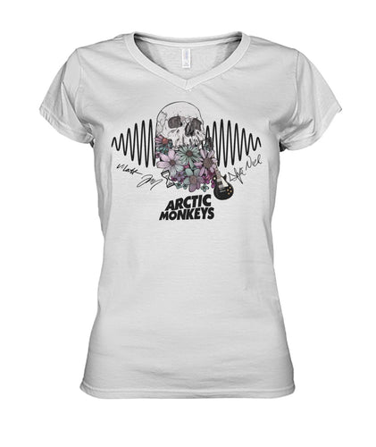 Arctic Monkeys Skull For Fans Ladies V-Neck