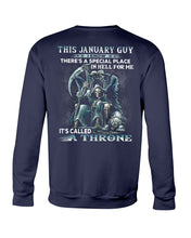 Load image into Gallery viewer, Throne January Guy Special Space Horoscope T-Shirt Sweatshirt