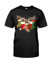 Load image into Gallery viewer, Yorkies In The Socks For Yorkie Lovers Christmas Gift Unisex Long Sleeve